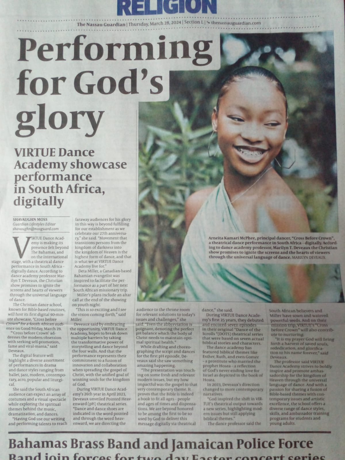 Performing For God's Glory